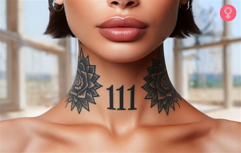 angel number tattoo neck|8 Angel Number Tattoos: Signposts On Your Life。